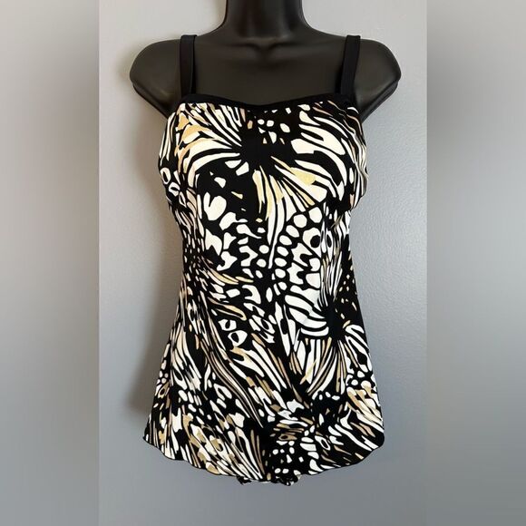 EUC Vintage Maxine of Hollywood Swimsuit - Sz 10 - Picture 1 of 14